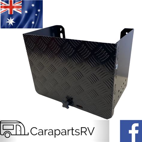 metal battery box for caravan|caravan battery box chassis mounted.